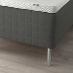 IKEA IKEA SKOTTERUD resårbotten med bäddmadrass, fast mörkgrå/norrsele vit, 180x200 cm, cm 180x200 cm