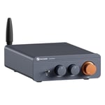 Fosi Audio Bluetooth 5.0 & R/L forsterker 300W x2 med volum- bass- og diskantkontroll