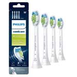 Philips Sonicare HX6064/65 Genuine DiamondClean replacement toothbrush heads, BrushSync technology, White 4-pk