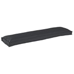Pallkuddar Set om 2 Svart Tyg 150 x 40 x 8 cm