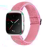 Vävd Nylonarmband Fitbit Versa/Versa 2 Rosa