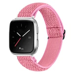 Vävd Nylonarmband Fitbit Versa/Versa 2 Rosa