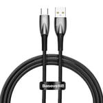 Baseus USB-A - USB-C Kabel, 100W, 1m - Svart