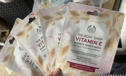 4 X The Body Shop Vitamin E Sheet Mask 18ml