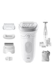 Braun Silk-epil 7 With Lady Shaver Head &amp; Trimmer Comb, Bikini Trimmer 7-241 White/Silver, One Colour, Women