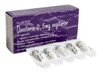 Ovesterin 0,5 mg vagitorier 15 stk