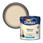 Dulux Matt Emulsion Paint For Walls And Ceilings - Ivory 2.5 Litres