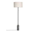 Gubi - Gravity Floor Lamp Large Canvas/ Grey Marble - Canvas - Grå - Skärmlampor