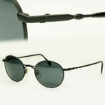 Emporio Armani 1997 Vintage Sunglasses Mens Womens Metal Round Black 059-S 706
