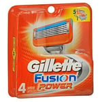Gillette Fusion Power Cartridges 4 each By Gillette