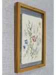 Floral Linen Rustic Framed Wall Art Print Hanging Picture Home Decorative Gift