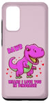 Galaxy S20 Rawr Means I Love You In Dinosaur with Big Pink Dinosaur Case