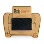 MastaPlasta Réparation de Tissu Autocollant, Cuir MastaHide, Noir, BLACK FLAG 10cmx6cm