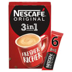 Nescafe Original 3 in 1 Instant Coffee - 6 Sachets Per Pack - 102g - Pack of 2