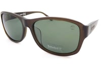 TIMBERLAND polarized Sunglasses Dark Crystal Olive Brown/ Green Polar TB9062 98R