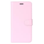 Huawei P30 Lite Skinn Flip Deksel med Lommebok - Pink