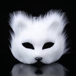 Pälsräv Mask Halloween Cosplay Kostym Halv Ansiktslöja Glasögon Maskerad Ögonmask ,Halloween Fest Smink Prop Kostym Tillbehör Djur Fest