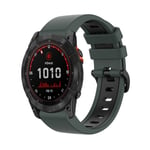 Garmin Tactix 7 Klockarmband i silikon, 26mm - Grön, svart