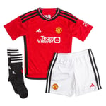 adidas Manchester United Hjemmedrakt 2023/24 Mini-kit Barn - Fotballdrakter unisex