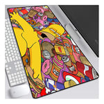 Mouse Mat The Simpsons 800x300mm Anime Mouse Pad, keyboard mouse mats, Extended XXL Large Professional Gaming Mouse Mat with 3mm-Thick Rubber Base, for Computer PC, H