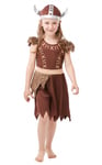 Viking Flicka Utklädningskläder till barn (Stl. 116/M)