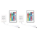 2X IR Box Remote Controller 24 Keys for RGB LED Light Strip Z9J7