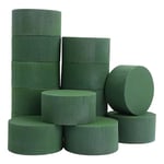Runda blomsterskum 20-pack, våta floriststyrofoamblock blomsterarrangemang tillbehör för hantverksprojekt