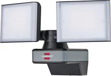 Brennenstuhl Connect Projecteur LED Duo WFD 3050 connecté WiFi (30W, 3500lm, IP54, multiples fonctions d'éclairage pilotables via l'application, orientable individuellement, montage en extérieur)