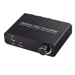 RSGK Digital To Analog Audio Converter，DTS AC-3 To 2.0CH DAC Optical Coaxial To RCA 3.5mm Jack 5.1ch Digital Audio Decoder