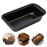 Benoon High-Quality Carbon Steel Bread Baking Pan, Thicken Rectangular Non-Stick Cake Cheese Toast Baking Mold Cooking Tools Black