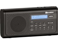 Roadstar TRA-300D+/BK, Bärbar, Analog och digital, DAB+, FM, Automatisk inställning, 2 W, LCD