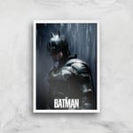 The Batman Gotham Hero Giclee Art Print - A4 - White Frame