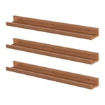 Floating Picture Ledge Wall Shelves - 57cm - Pack of 3