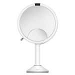 Simplehuman Trio makeup spejl med lys, dæmpbar, sensor, Ø23,2 cm, hvid
