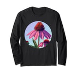 Funny Coneflower for purple Flowers Fans Long Sleeve T-Shirt