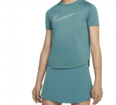 Nike NIKE driFit One Tee Green Girls Jr (XL)