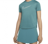 NIKE driFit One Tee Green Girls Jr (Storlek: XL)