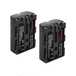 batterie 2 pièces Batterie de remplacement 2400mAh 7.2V NP FM500H, pour Sony Alpha A57 A58 A65 A77 A99 A550 A