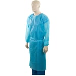 Matthews MPH30475 Polypropylene Isolation Gown - Blue, 1200mm x 1400mm x 40gsm price per Gowns