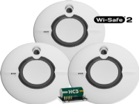 Fireangel tre Wi-Safe2 FireAngel rökdetektorer 3xST-630+W2
