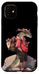 Coque pour iPhone 11 Dragon Hiker Funny Fantasy Nature Randonnée Graphique