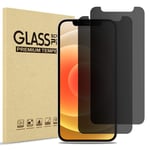 【2 Pack】ProCase Privacy Screen Protector for iPhone 12 mini (5.4’’ 2020 Release), Anti-Spy Tempered Glass Screen Film Guard