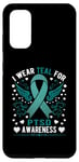 Coque pour Galaxy S20 I Wear TEAL for PTSD Sensibilisation Support