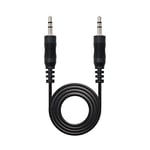 Nano Cable 10.24.0100 - Cable audio jack 3.5 mm, mâle-mâle (0.3 mètres) noir