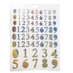 2-Ark - Klistermärken / Stickers - Siffror multifärg