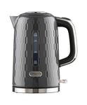 Daewoo Honeycomb Collection, 1.7 Litre Kettle, Fast Boil, Easy Cleaning, Safety Features, 360° Swivel Base, Water Level Gauge, Extra Wide Opening Lid, User Friendly, Part Of A Collection, Grey