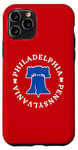 Coque pour iPhone 11 Pro Philadelphie Pennsylvanie Liberty Bell Patriotic Philly