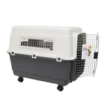 CROCI Transportbox Vagabond - Caisse de Transport Chat & Chien 81 X 56 X 59 cm - Cage Panier Transport pour Chiens & Chats de Petite ou Moyenne Taille avec Poignée et Fentes Latérales pour l'Aération