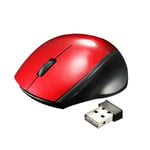 Mini Wireless Optical Mouse Red