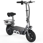 iScooter F2 Elscooter 36V 7.8Ah Litiumbatteri 500W Motor 10-tums däck 30 km/h hastighet 30 km räckvidd Elscooter